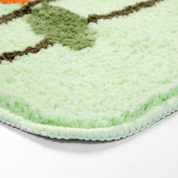 Коврик для туалета WasserKRAFT Lippe 50х50 BM-6509 Зеленый — фото 3, Коврики для ванной комнаты