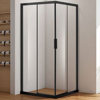 Душевой уголок Aquanet Pleasure AE60-S-100x100U-BT 100x100 профиль Черный стекло прозрачное — фото 1, Квадратные душевые уголки