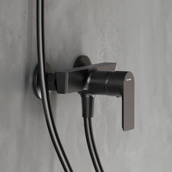 Смеситель для душа Damixa Apollo 472000300 Черный матовый — фото 4, Смеситель для душа