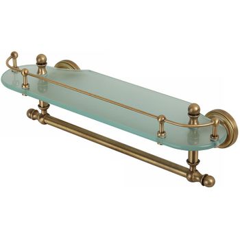 Стеклянная полка Migliore Mirella 17179 Бронза — фото 1, Полки для ванной и душа