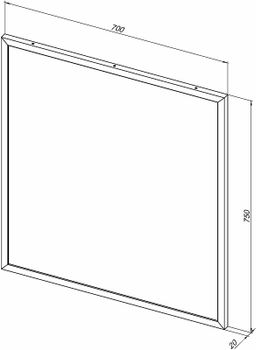 Зеркало Allen Brau Priority 70 1.31014.BB с подсветкой Черный браш — фото 7, Зеркала в ванную комнату