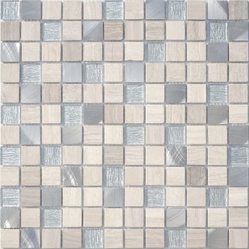 Мозаика Caramelle mosaic Silk Way Silver Flax 29,8x29,8 см — фото 1, Мозаика
