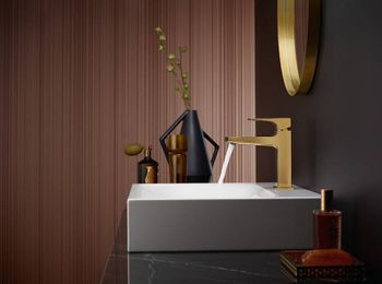 Смеситель для раковины Hansgrohe Metropol 32507990 Полированное золото — фото 3, Смесители для раковины