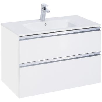 Тумба под раковину Roca The Gap 80 A857399806 подвесная Белый глянец — фото 1, Тумбы под раковину