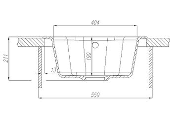 Кухонная мойка Aquaton Мида 51 1A712732MD240 Жемчуг — фото 4, Кухонные мойки