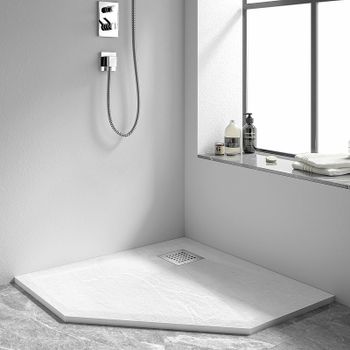 Душевой поддон из искусственного камня Vincea 90x90 VST-4SP9090W Белый матовый — фото 4, Душевые поддоны из искусственного камня