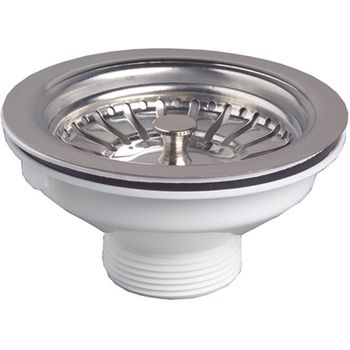 Выпуск для кухонной мойки Wirquin 30717335 Нержавеющая сталь — фото 1, Донные клапаны