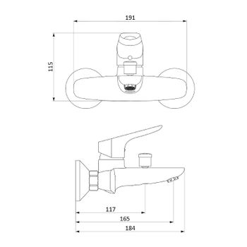 Товар: Смеситель для ванны Damixa Jupiter 771000001 Хром - фото 4 Смеситель для ванны Damixa Jupiter 771000001 Хром — фото 4, Смеситель для ванны
