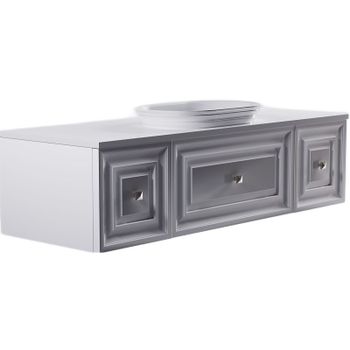 Подвесной шкаф Astra Form Шарм 35 03350003 распашной Белый матовый — фото 4, Шкафы для ванной