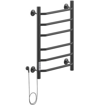 Электрический полотенцесушитель Ника Way-3 60/40 Черный матовый — фото 1, Электрические полотенцесушители