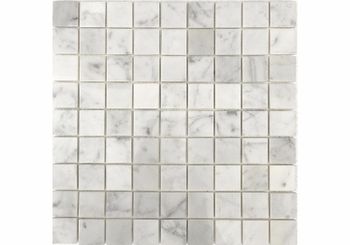 Каменная мозаика Orro Mosaic Stone Bianco Carrara pol. 7 мм 30,5х30,5 см — фото 4, Мозаика