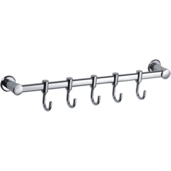 Вешалка для полотенец Frap F205-5 Хром — фото 1, Крючки для полотенец