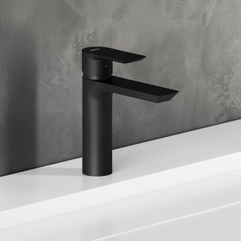 Смеситель для раковины Damixa Apollo 470210300 Черный матовый — фото 2, Смесители для раковины