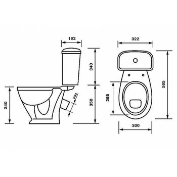 Унитаз компакт Оскольская Керамика Детский 47901130022 с бачком и сиденьем — фото 4, Напольные унитазы