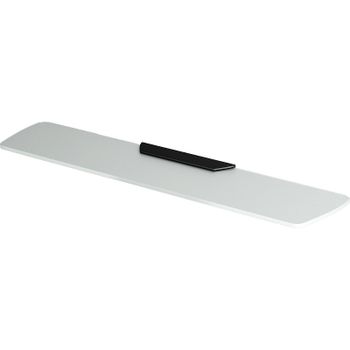 Стеклянная полка WasserKRAFT Glan K-5124 Черная глянцевая — фото 1, Полки для ванной и душа