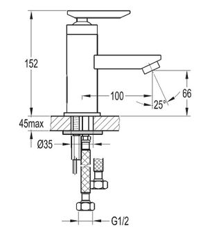 Смеситель для раковины Cezares Siesta SIESTA-F-LS-01-W0 Хром — фото 2, Смесители для раковины