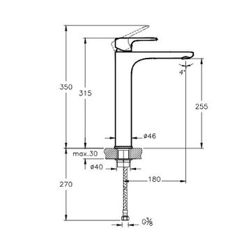 Смеситель для раковины Vitra Root Round A4270736EXP Черный матовый — фото 3, Смесители для раковины