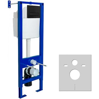 Инсталляция Berges Atom 410 040340 для унитаза с Черной клавишей смыва — фото 2, Инсталляции для унитазов