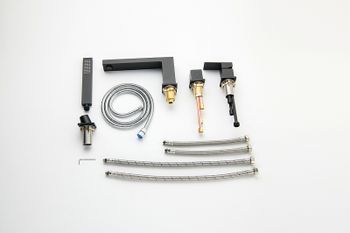 Смеситель на борт ванны Timo Selene 2130/03Y Черный — фото 9, Смесители на борт ванны