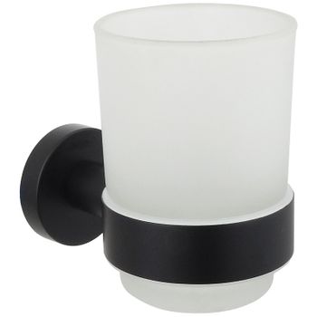 Стакан для зубных щеток Aquatek AQ4004MB Черный матовый — фото 1, Стаканы для зубных щеток