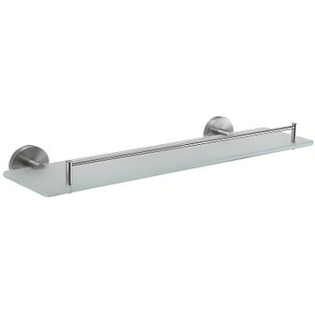 Стеклянная полка Frap F301 F30107 Сатин — фото 1, Полки для ванной и душа