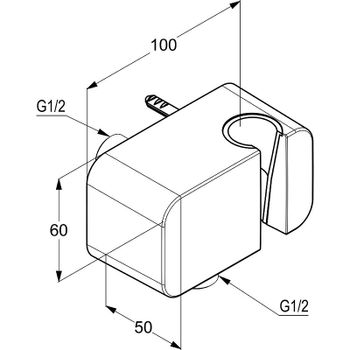 Душевая система Kludi Ameo 416720575 Хром — фото 15, Встраиваемые душевые комплекты