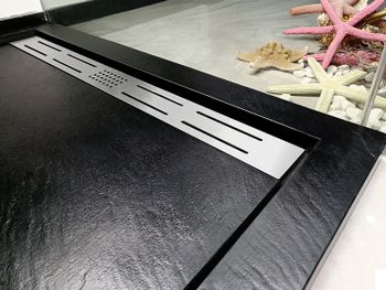 Душевой поддон из искусственного камня WeltWasser WW TRS 100 STONE-BL 100x100 10000004379 Черный — фото 3, Душевые поддоны из искусственного камня