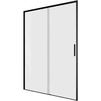 Душевая дверь Aquanet Pleasure Evo AE65-N130-BT 130 312539 профиль Черный стекло прозрачное — фото 2, Раздвижные душевые двери