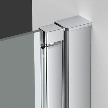 Душевая дверь Vincea Alpha 80 VDP-3AL800CL профиль Хром стекло прозрачное — фото 1, Распашные душевые двери