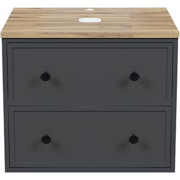 Тумба под раковину Iddis Torr 60 TOR60DBi95K подвесная Темно-серая — фото 1, Тумбы под раковину