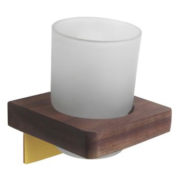 Держатель для стакана Bronze de Luxe Forest 10704G Орех Золото матовое — фото 1, Стаканы для зубных щеток