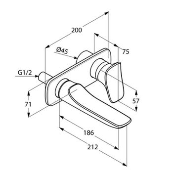 Смеситель для раковины Kludi Ambienta 532440575 Хром — фото 5, Смесители для раковины