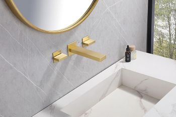 Смеситель для раковины Abber Daheim AF82122G Золото матовое — фото 2, Смесители для раковины