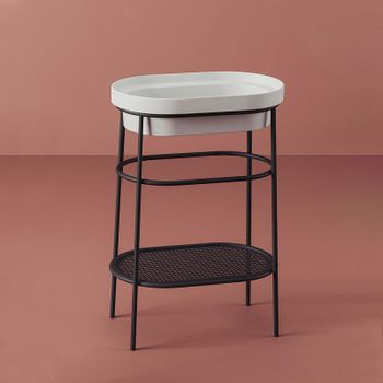 Консоль под раковину Artceram Fuori 60 ACA055 17 Черная матовая — фото 1, Консоли для раковины