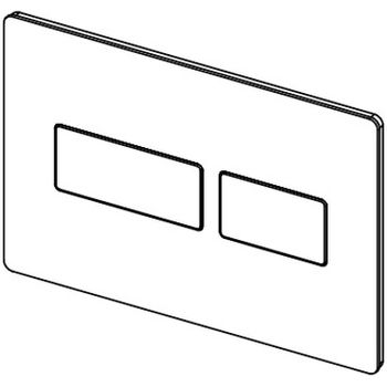 Клавиша смыва Tece Solid 9240416 Черная матовая — фото 3, Кнопки смыва