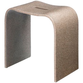 Стульчик для ванной Geralis T-S-V Песочный с вырезом — фото 1, Сиденья