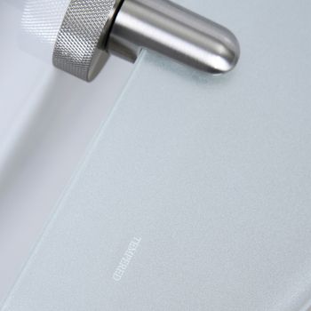 Стеклянная полка WasserKRAFT Tauber K-64424 Никель — фото 4, Полки для ванной и душа