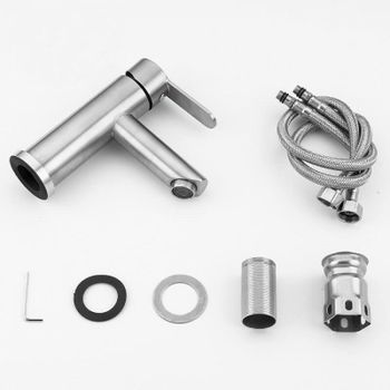 Смеситель для раковины Frap F10801 Сатин — фото 5, Смесители для раковины