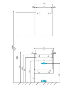 Тумба под раковину Aquaton Марти 55 1A263201MY010 подвесная Ясень шимо — фото 9, Тумбы под раковину