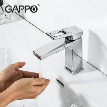 Товар: Смеситель для раковины Gappo G18 G1018-1 Хром - фото 4 Смеситель для раковины Gappo G18 G1018-1 Хром — фото 4, Смесители для раковины