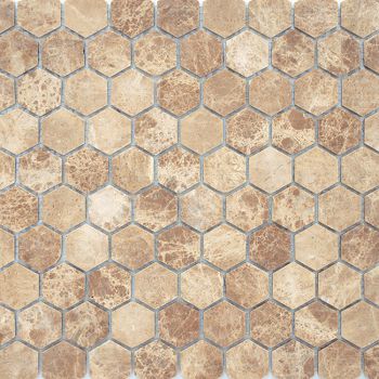 Мозаика Caramelle mosaic Pietrine Hexagonal Emperador light MAT hex 28,5x30,5 см — фото 1, Мозаика