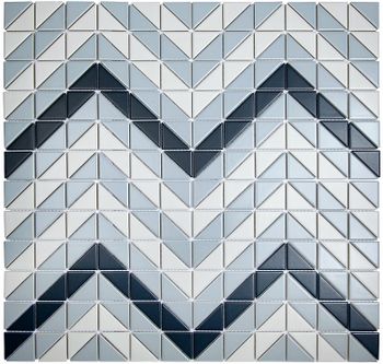 Керамическая мозаика StarMosaic Albion Wave Blue TR2-BLM-CV 27,5x27,5 см — фото 4, Мозаика