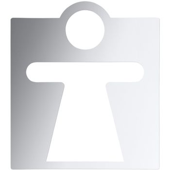 Табличка Женский туалет Bemeta Hotel 111022042 Хром — фото 1, Таблички для санузла и общественных мест