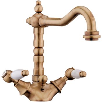 Смеситель для раковины Webert Dorian DO700302065 Бронза — фото 1, Смесители для раковины