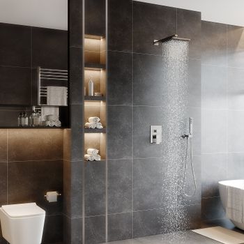 Душевая система Berges Nardis 2S 071001 Хром сильвер — фото 5, Встраиваемые душевые комплекты