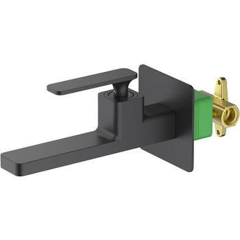 Смеситель для раковины Timo Torne 4372/03SM Черный — фото 1, Смесители для раковины