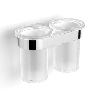 Стакан для зубных щеток Langberger Lugano 24019A Хром — фото 1, Стаканы для зубных щеток