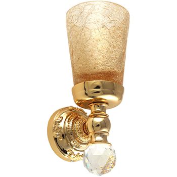 Стакан для зубных щеток Migliore Cristalia 16820 Золото с кристаллом Swarovski — фото 2, Стаканы для зубных щеток