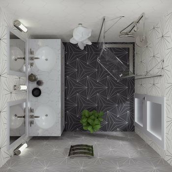 Душевой уголок Triton Сигма-Хром 90х90 Щ0000054219 профиль Хром стекло прозрачное — фото 6, Душевые уголки трапеция