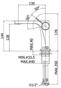 Смеситель для раковины Paffoni Rock RO071CR Хром — фото 3, Смесители для раковины